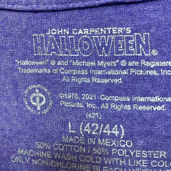 John Carpenters Halloween Michael Myers Horror Movie Tee L - Picture 4 of 4